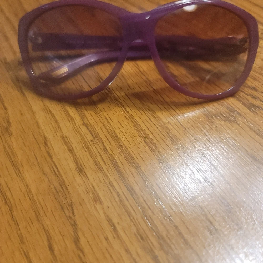 NWOT Ralph Lauren Purple Round Medium Large Sunglasses